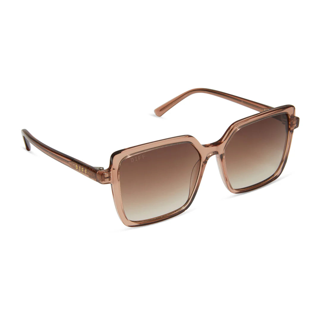 Esme - café ole brown gradient polarized sunglasses