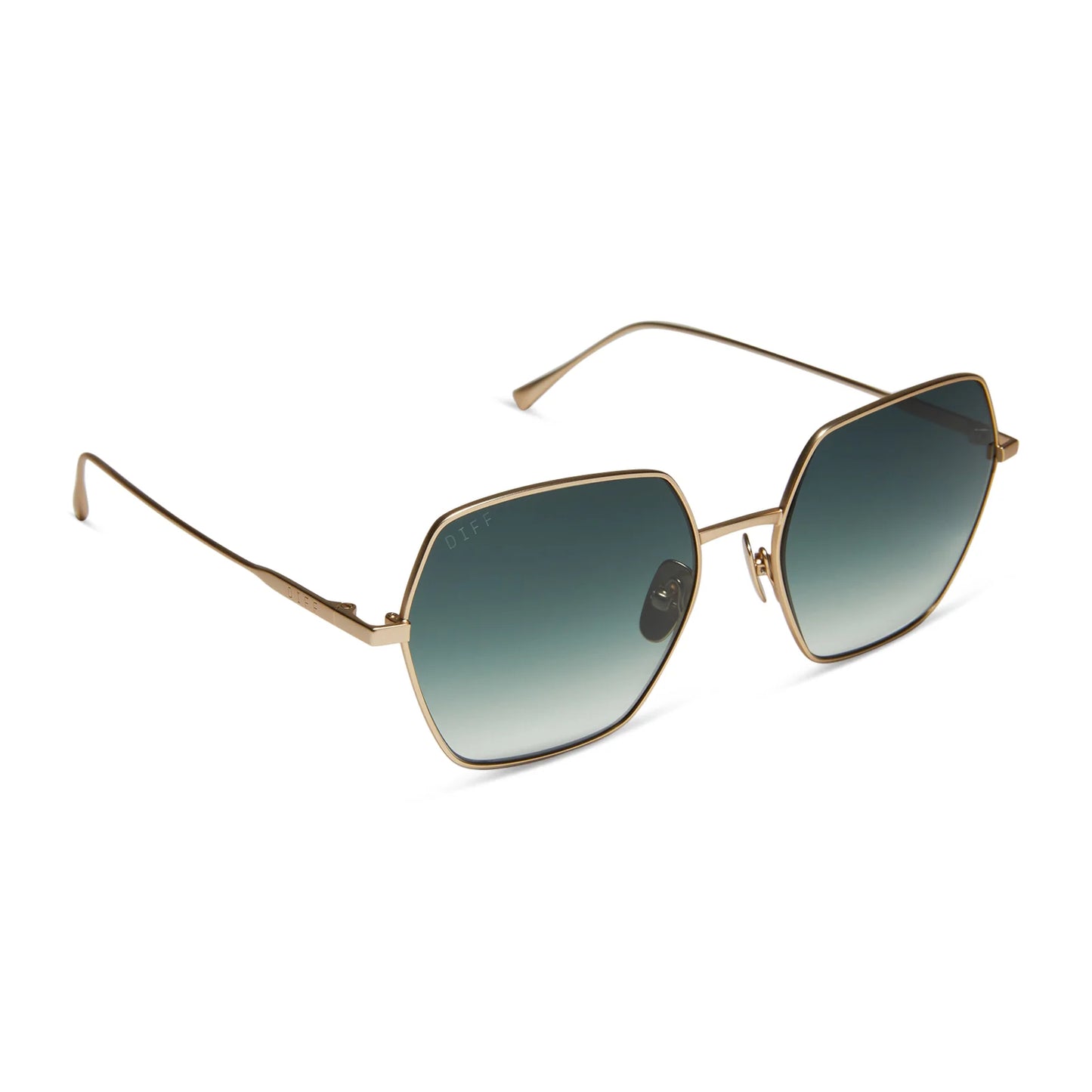 Harlowe - matte gold g15 gradient sunglasses