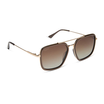 Jordan - moscow mule brown gradient polarized sunglasses