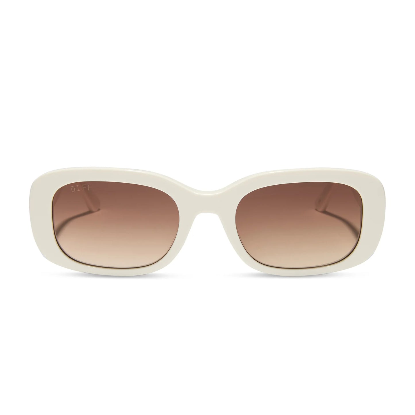 The White Lotus - italy white ivory rich brown gradient sunglasses
