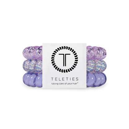 TELETIES - Spiral Hair Coils | Large | Lavender Mist