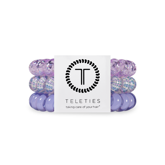 TELETIES - Spiral Hair Coils | Large | Lavender Mist
