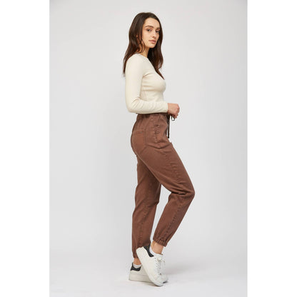 Cropped Out Joggers - Cocoa