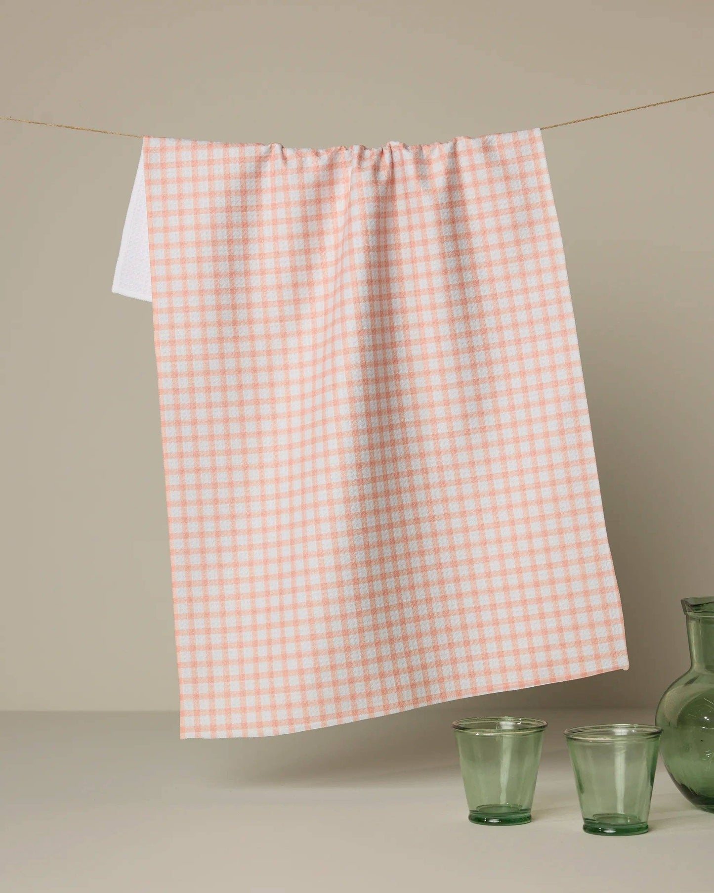 Geometry - Peach Darling Tea Towel