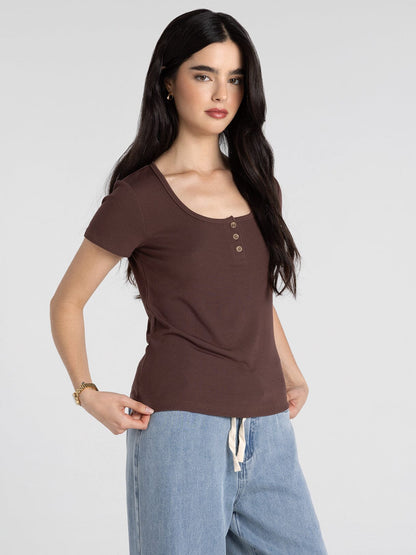 EVANORE TOP-DEEP MAHOGANY