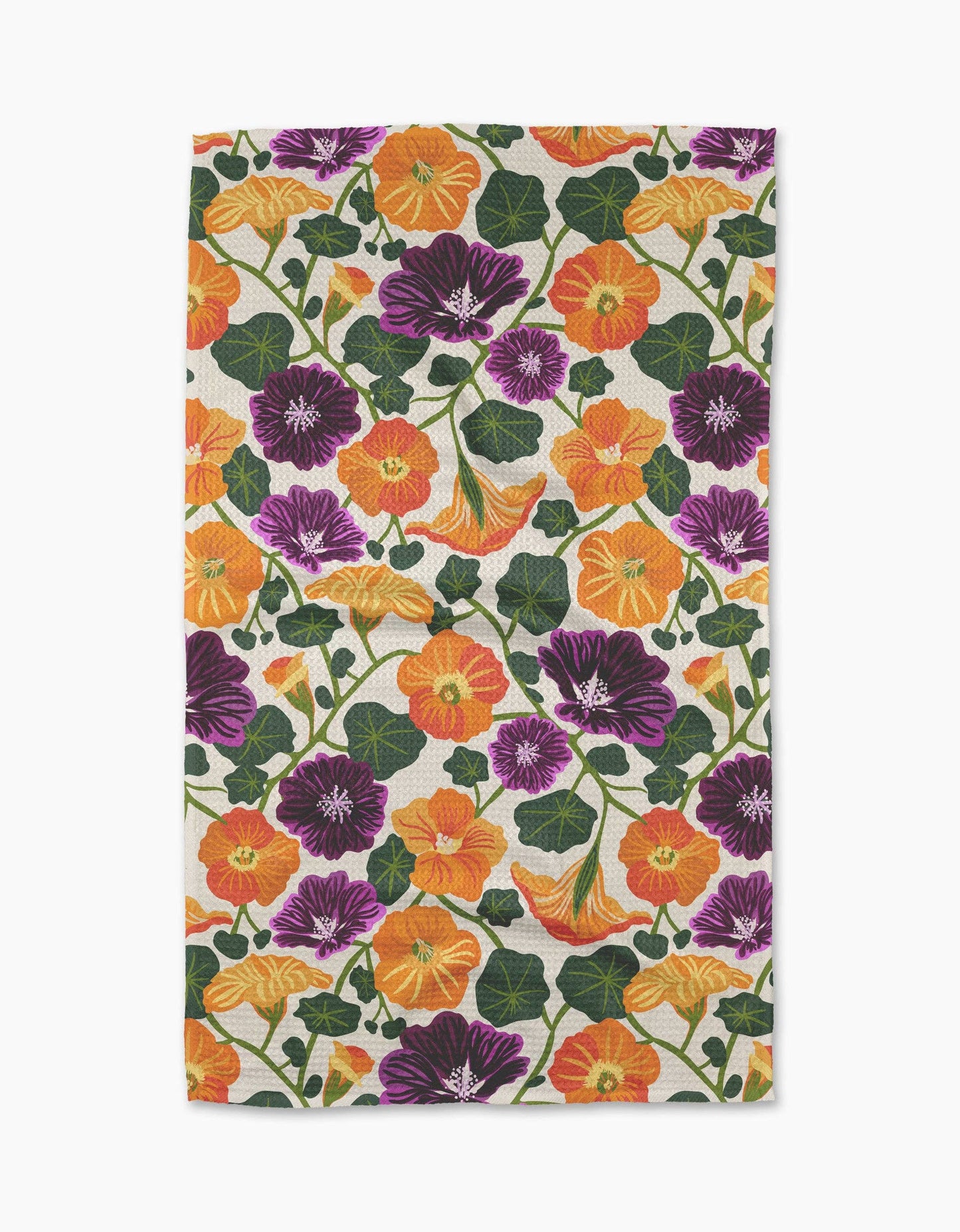 Geometry - Nasturtium Garden Tea Towel