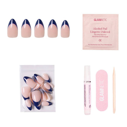 Glamnetic - French Riviera Press-On Nails | French Tip | Short Almond