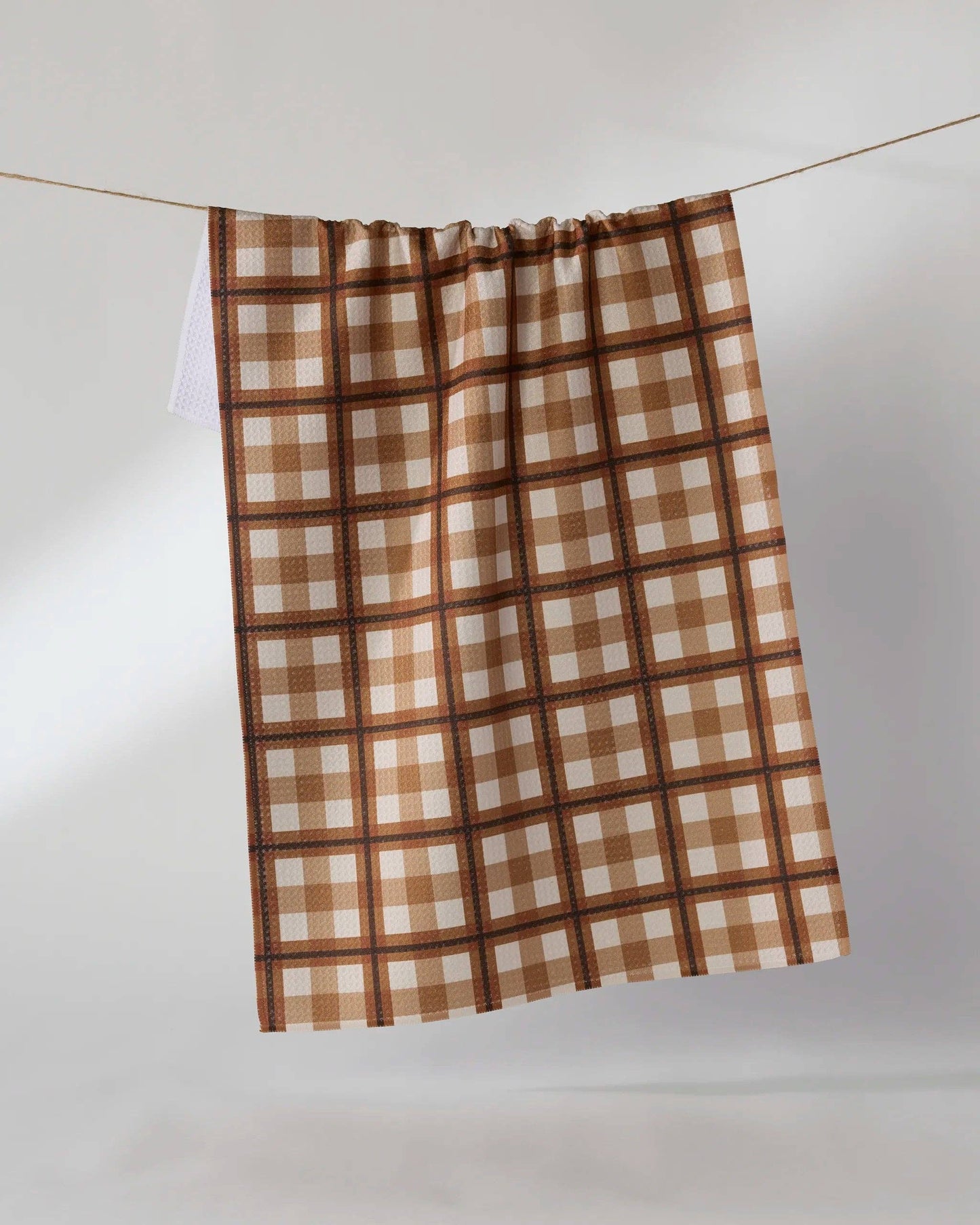 Geometry - Rich Cocoa Tea Towel