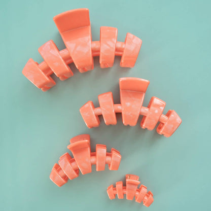 TELETIES - Classic Hair Clip | Large | Dreamsicle
