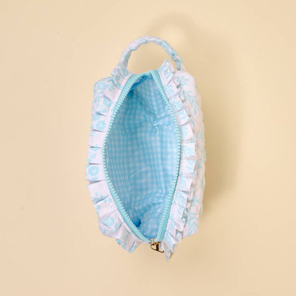 Mrs. Something Blue-Essentials Quilted Cosmetic Pouch